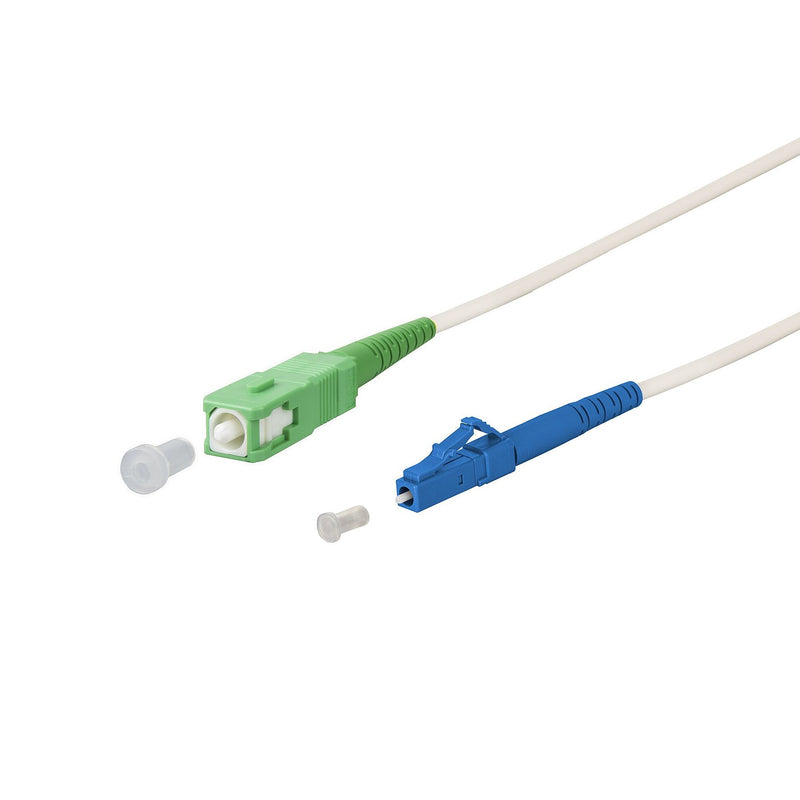 Metz Connect - Patchkabel LWL OpDAT Patchkabel SC-S 151P7EAJO15E APC/LC-S OS2, weiß