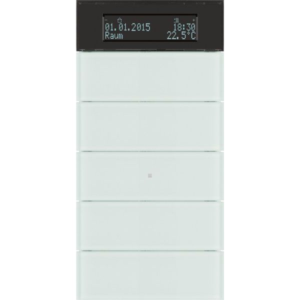Berker - Bussystem-Mehrfach Bediengerät Tastsensor 5fach 75665590 Glas polarweiß