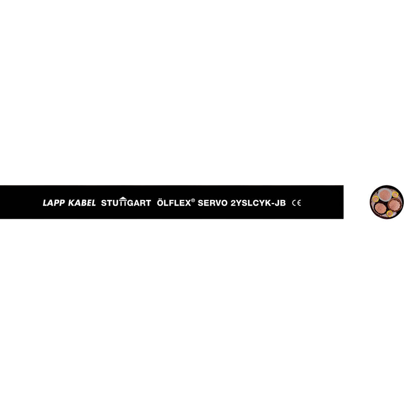 Lapp Kabel&Leitung - Energiekabel >= 1 kV, für ortsveränderlichen Einsatz ÖLFLEX SERVO 2YSLCY-JB BK 1136451 4G2,5