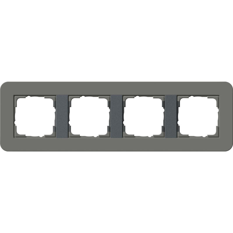 Gira - Abdeckrahmen 4fach 0214423 Dklgrau/Anthrazit