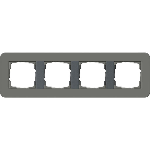Gira - Abdeckrahmen 4fach 0214423 Dklgrau/Anthrazit
