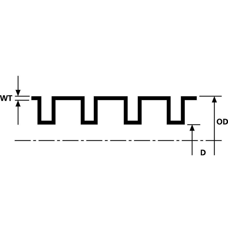 HellermannTyton - Kunststoff-Wellschlauch IWS-Wellrohr IWS37-PE-GY (25) grau − 25 Meter