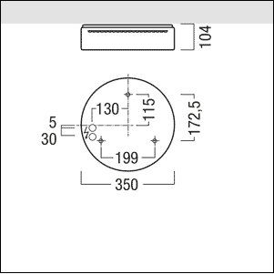 Zumtobel Group - Decken-/Wandleuchte LED-Wannenleuchte PERLUCE O #42182859 2000-830D350EVGIP50