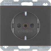Berker - Steckdose SCHUKO-Steckdose 41357006 anthrazit matt, lack