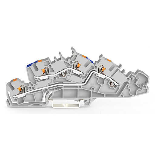 WAGO - Installations-Etagenklemme Installationsetagenklemme 2205-7649 4 mm² mit Drücker − 50 Stück