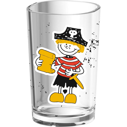 Emsa - Zubehör/Ersatzteile für Kleingeräte Kindertrinkglas PIRATE sw 0,2l schwarz − 6 Stück