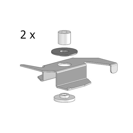 LTS Licht&Leuchten - Mechanisches Zubehör/Ersatzteile für Leuchten Anbauklammern STRL-Z 104 silb VE2 silber