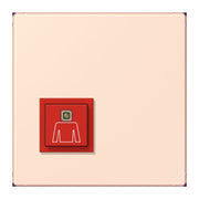 Jung - Behindertenelement für Installationsschalterprogramme Notrufsystem Ruftaster NRS LC 0834 RT 226 orange pale