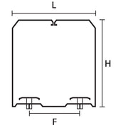 HellermannTyton - Halteklammer für Verdrahtungskanal Drahthalteklammer HTWD-BWR-100X60 − 10 Stück