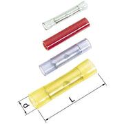 Elpress - Verbinder für Cu-Leiter zum Verpressen Stossverbinder grün A0824SK 0,25-0,75qmm − 100 Stück