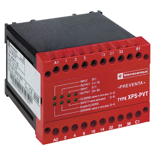 Schneider Electric - Gerät zur Überwachung von sicherheitsgerichteten Stromkreisen Ventilüberwachung XPSPVT1180 hydr. 24VDC