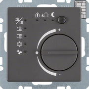 Berker - Bussystem-Raumtemperaturregler Temperaturregler 75441126 anthrazit samt