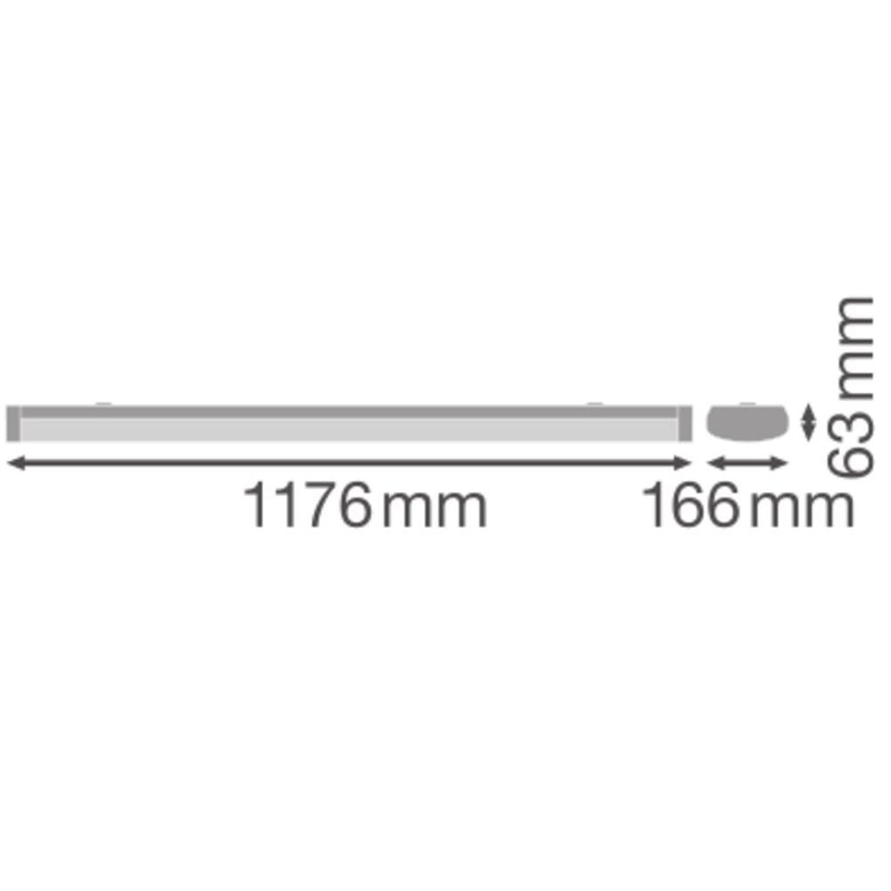 Ledvance - Decken-/Wandleuchte LED-Wand-u.Deckenleuchte LNSFIP44D1200P32W830 830, DALI