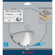 Bosch - Kreissägeblatt PRO Construct Wood 2608640632 Kreissägeblatt 180 x