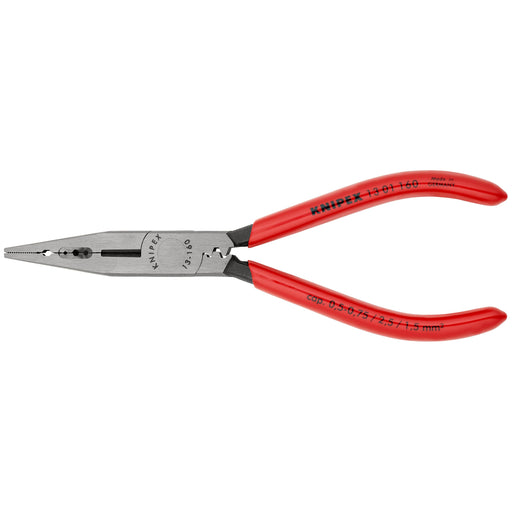 Knipex - Abisolier-/Abmantelwerkzeug Verdrahtungszange 13 01 160 schwarz, 160mm