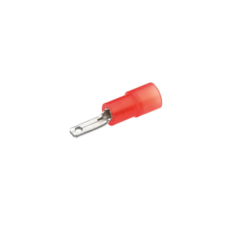 Cimco Werkzeuge - Rund-/Flachsteckverbindung Flachstecker 180286 2,8 x 0,8mm, rot − 100 Stück