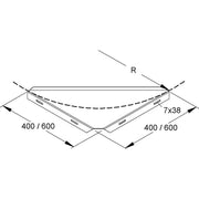 Niedax - Eckblech für Kabelleiter Eckblech KLEB 600