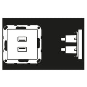 Jung - Multifunktions-Anschlussdose Multimediadose 2 x USB MA A 1153 ANM anthrazit matt
