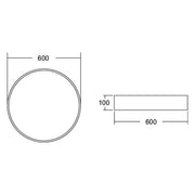 Brumberg Leuchten - Decken-/Wandleuchte LED-Anbau-Flächenleuchte 13690173 direkt 3000K