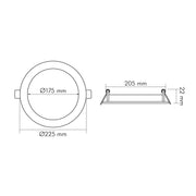 Nobile - Decken-/Wandleuchte LED-Panel 1571904145 830 350mA