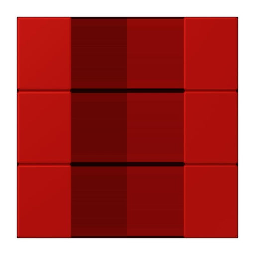 Jung - Abdeckung/Bedienelement für Installationsschalterprogramme Tastensatz 3fach LC 503 TSA 227 rouge vermillon 31
