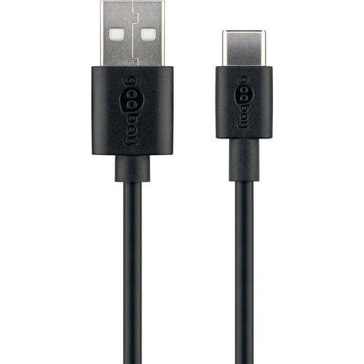 Goobay - Zubehör/Ersatzteile für Batterie/Akku/Ladegerät Sync/Ladekabel 59122 2m,max.480 Mbit/s,sw