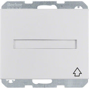 Berker - Steckdose SCHUKO-Steckdose alu 47527103 Deckel/Beschriftung