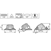 Philips Lighting - Downlight/Strahler/Flutlicht 3D-LED-Leuchte GD351B 39S #58830100 827