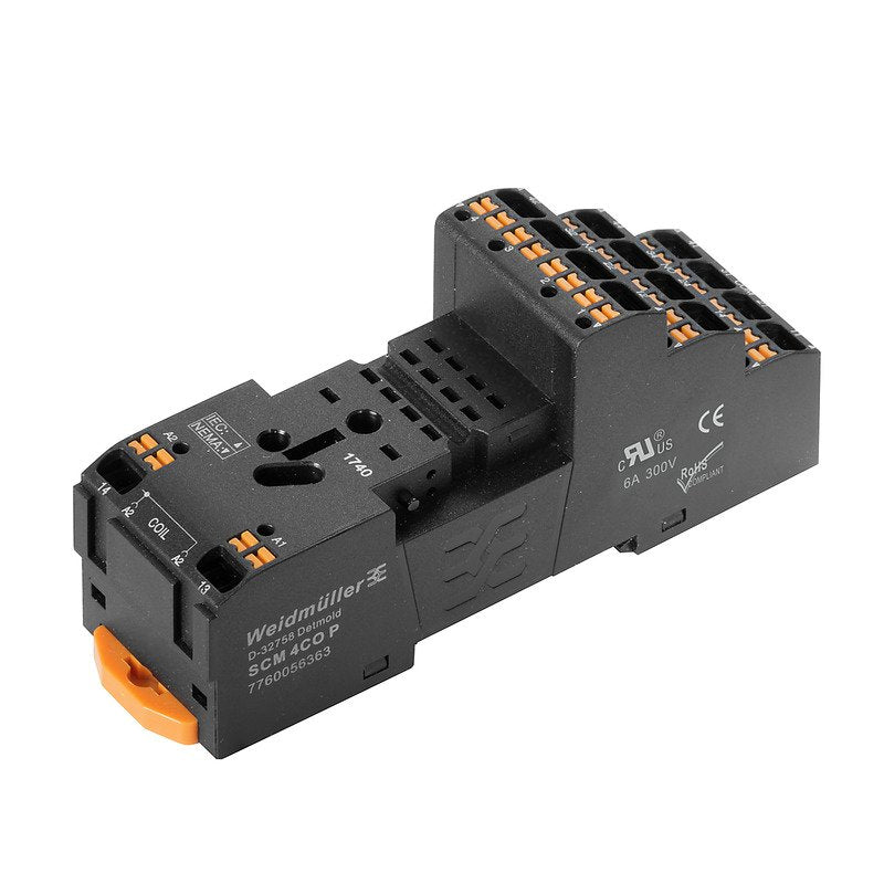 Weidmüller - Relaissockel SCM 4CO P − 10 Stück