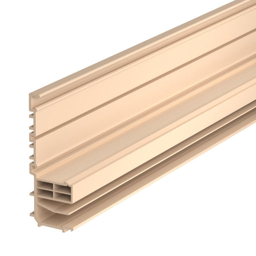 Rehau - Sockelleistenkanal komplett RAUDUO Unterteil RD 40105 natur 40/105 cws − 2 Meter