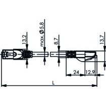 Telegärtner - Patchkabel Kupfer Industrie Patchkabel Cat5 gn 100008839 7,5m, SF/UTP, PVC