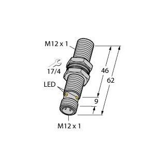 Turck - Induktiver Abstandssensor Sensor BI3M12IOLU69X2H1141 induktiv