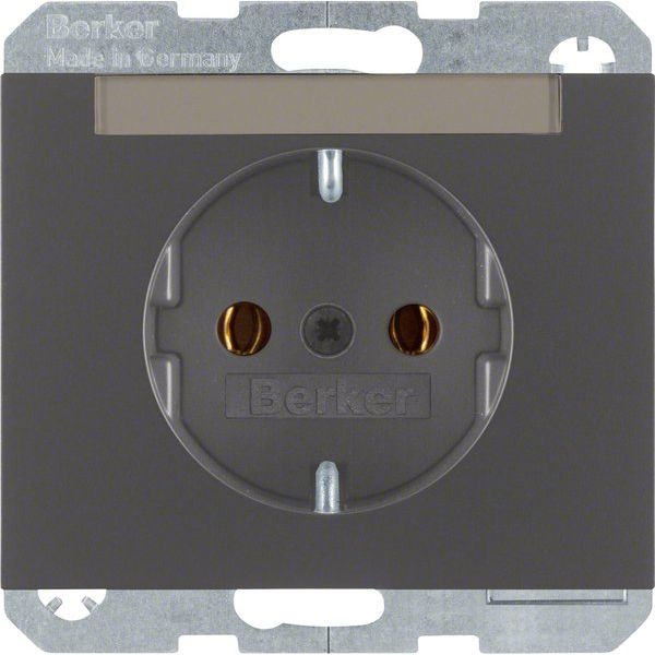 Berker - Steckdose SCHUKO-Steckdose 47397006 mit Beschriftungsf