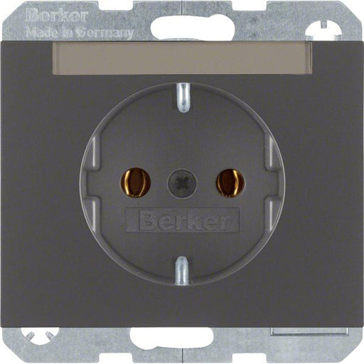 Berker - Steckdose SCHUKO-Steckdose 47397006 mit Beschriftungsf
