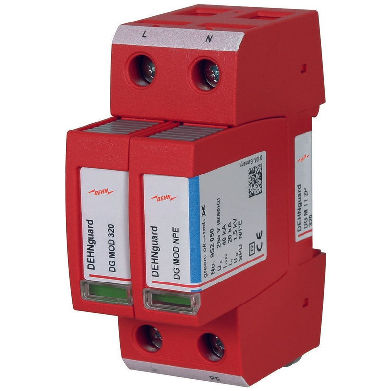 DEHN - Überspannungsableiter für Energietechnik/Stromversorgung Überspannungsableiter TYP2 DG M TT 2P 320 f. TT u. TN Systeme