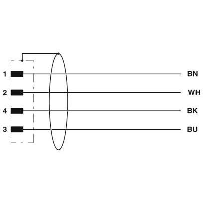 Phoenix Contact - Konfektioniertes Sensor-Aktor-Kabel Sensor-/Aktor-Kabel SAC-4P-M8MR/#1406012 − 50 Stück