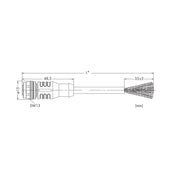 WAGO - Patchkabel Kupfer Industrie CANopen-/DeviceNet-Leitung 756-1401/060-020 5-polig,violett − 1 Stück
