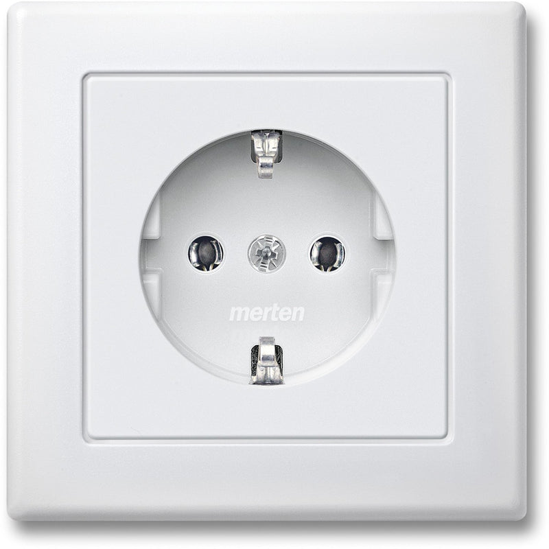 Merten - Steckdose SCHUKO-Steckdose pws MEG2301-1619 volle Abdeckplatte