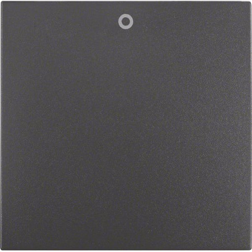 Berker - Abdeckung/Bedienelement für Installationsschalterprogramme Wippe anth matt 16221606 mit Aufdruck 0