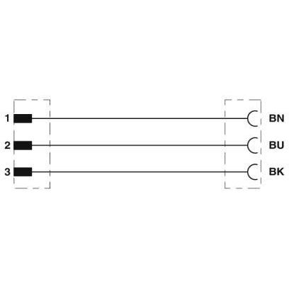 Phoenix Contact - Konfektioniertes Sensor-Aktor-Kabel Sensor-/Aktor-Kabel SAC-3P-DTMS/#1415005