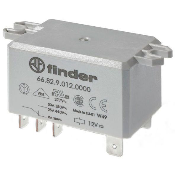 Finder - Schaltrelais Relais 66.82.8.230.1000 2W, 30A − 10 Stück