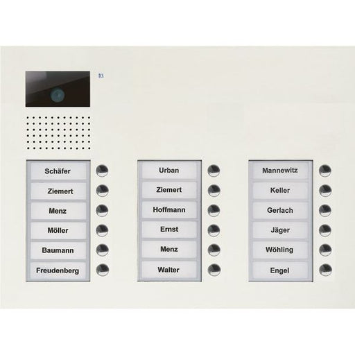 TCS Tür Control - Türstation für Türkommunikation Video color Außenstation V AVU16180-0019 PUK 18 Tasten 3-spal − 1 Stück