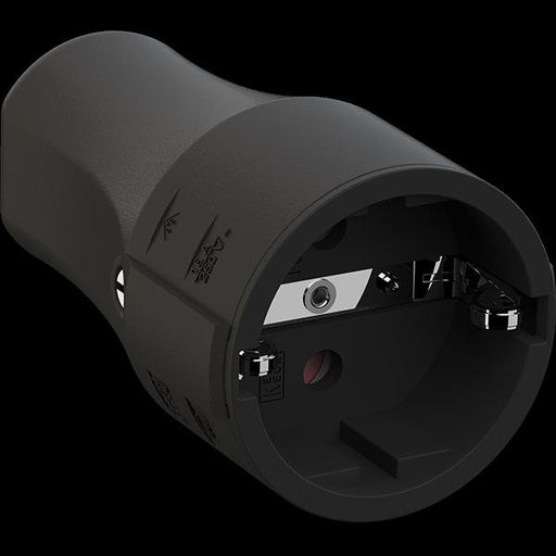 Bachmann - Schutzkontaktkupplung Montagekupplung 960.103 2p+Schutzkontakt sw
