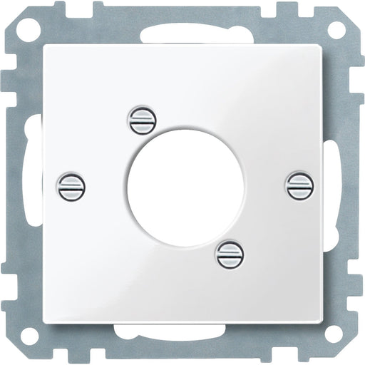 Merten - Einsatz/Abdeckung für Kommunikationstechnik Zentralplatte pws/gl 468019 f.Audio-Steckver.XLR