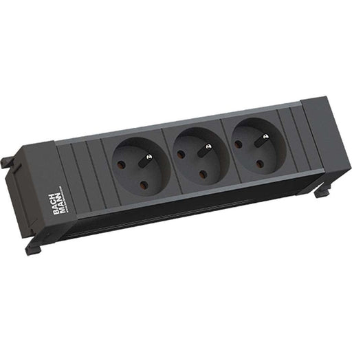 Bachmann - Mehrfachsteckdose Steckdoseneinheit 916.059 3xUTE schwarz