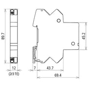 DEHN - Kombi-Ableiter für Informations-/MSR-Technik ÜS-Ableiter BCO CL2 BD HC10A 24