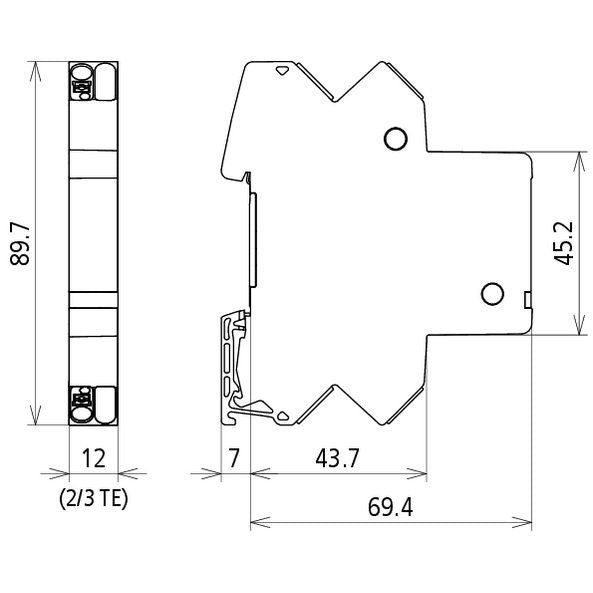 DEHN - Kombi-Ableiter für Informations-/MSR-Technik ÜS-Ableiter BCO CL2 BD HC10A 24