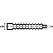 HellermannTyton - Aufteilkappe Flachprofilformteil 313C743-9-PO-X-BK(5) schwarz − 5 Stück