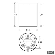 LTS Licht&Leuchten - Downlight/Strahler/Flutlicht Anbau-Downlight BTN-A303.927.MF/D.si 927, DALI, si