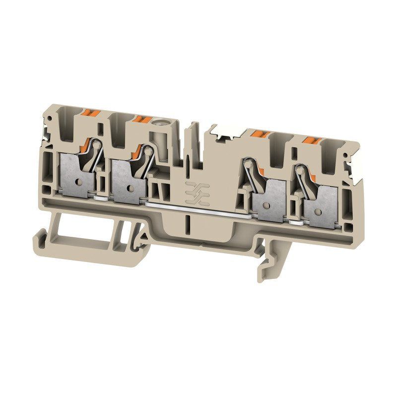 Weidmüller - Durchgangs-Reihenklemme Klemme A4C 4 DL PUSH IN, 4 mm² − 50 Stück